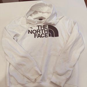 White/Black North Face Sweatshirt/Hoodie, Men's Size M